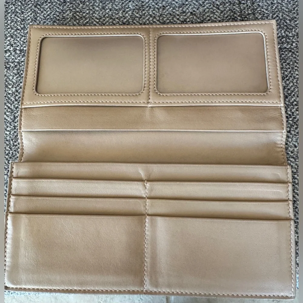 Bottega Veneta Intrecciato Leather Long Flap Wallet